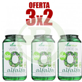 Pack 3x2 Verde de Alfalfa 80 Cápsulas Soria Natural