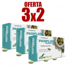 Pack 3x2 Pasiflora 60 Comprimidos Soria Natural