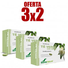 Pack 3x2 Té Verde 60 Comprimidos Soria Natural