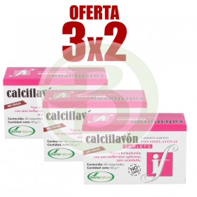 Pack 3x2 Calciflavón 60 Comprimidos Soria Natural