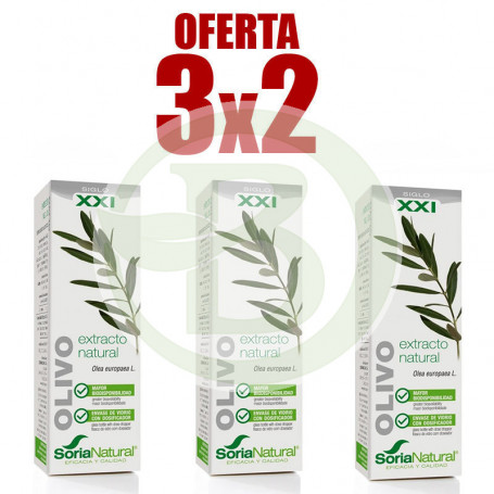 Pack 3x2 Extracto de Olivo 50Ml. Soria Natural