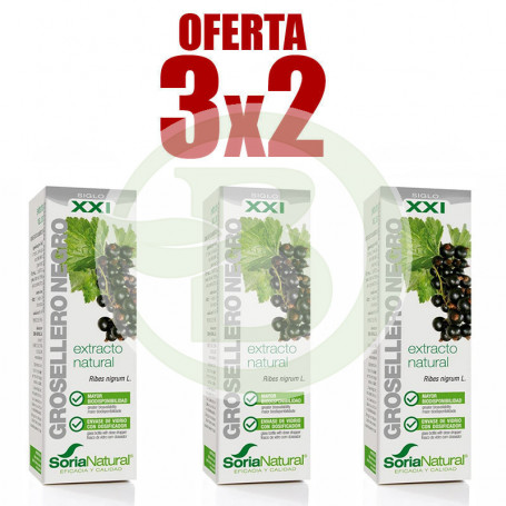 Pack 3x2 Extracto de Grosellero Negro 50Ml. Soria Natural