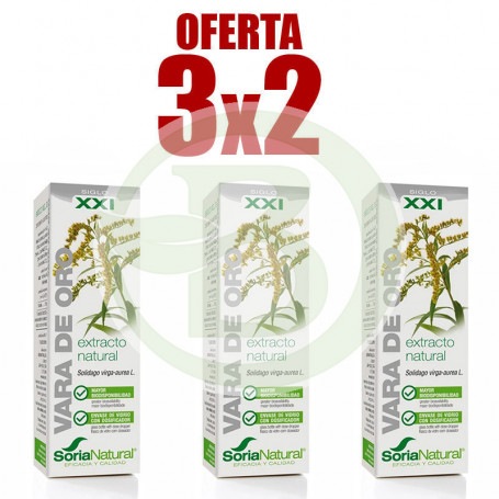 Pack 3x2 Extracto de Vara de Oro 50Ml. Soria Natural