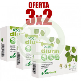 Pack 3x2 Diurín 30 Cápsulas Soria Natural