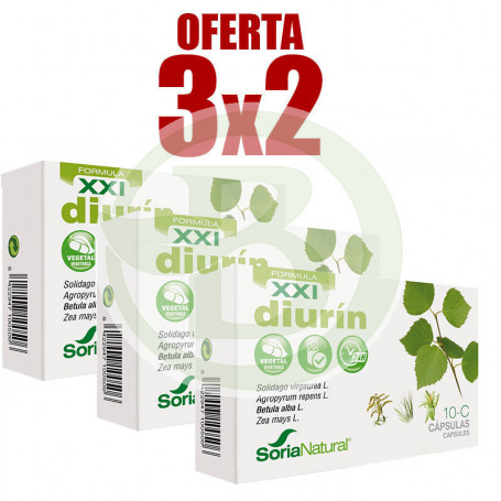 Pack 3x2 Diurín 30 Cápsulas Soria Natural