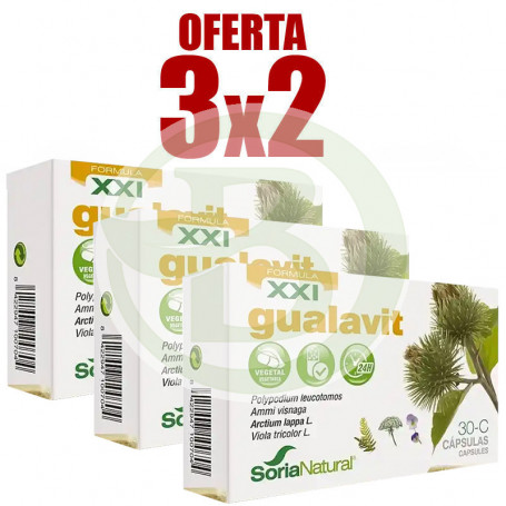 Pack 3x2 Gualavit 30 Cápsulas Soria Natural