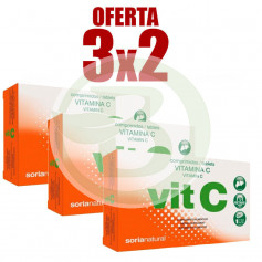 Pack 3x2 Vitamina C 36 Comprimidos Soria Natural