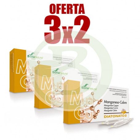 Pack 3x2 Diatonato 2 28 Viales Soria Natural