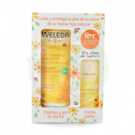 Pack Champú-Gel y Crema De Pañal Weleda