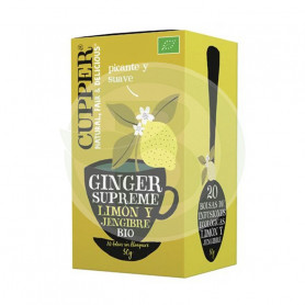 Infusión Ginger Supreme Bio 20 Bolsas Cupper