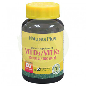Vitamina D3/K2 90 Cápsulas Natures Plus