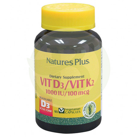 Vitamina D3/K2 90 Cápsulas Natures Plus