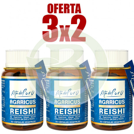 Pack 3x2 Reishi 40 Cápsulas Estado Puro