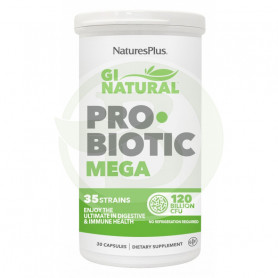 Gi Natural Probiotic Mega 30 Cápsulas Natures Plus