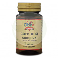 Cúrcuma 5.000Mg. (95%) + Vit C + Pimienta 60 Cápsulas Obire