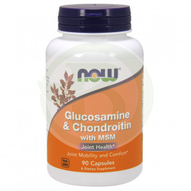 Glucosamina y Condrointina con Msm 90 Cápsulas Now