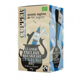 Té Negro Classic English Breakfast Bio 20 Bolsas Cupper