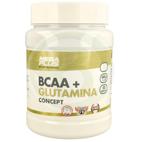 Bcaa + Glutamina Mandarina Extreme Purity 300Gr. Megaplus