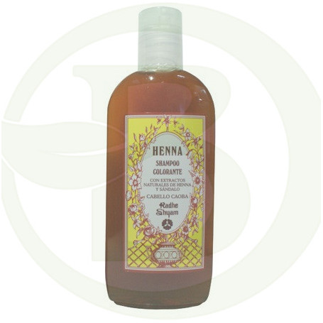 Champú Henna Color Caoba 250Ml. Radhe Shyam