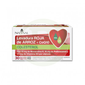 Levadura Roja De Arroz + Q10 30 Cápsulas Natysal