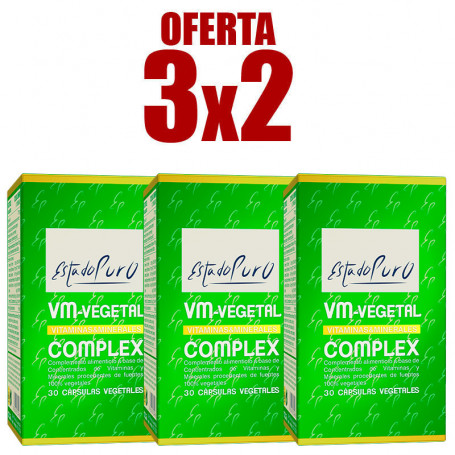 Pack 3x2 VM Vegetal Complex 30 Cápsulas Estado Puro