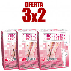 Pack 3x2 Circulación 40 Cápsulas Nutriorgans