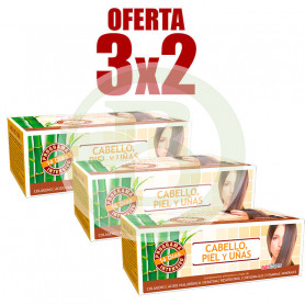 Pack 3x2 Cabello, Piel y Uñas 14 Viales Nutriorgans