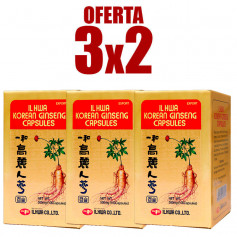 Pack 3x2 Ginseng Tarro 100 Cápsulas Il Hwa