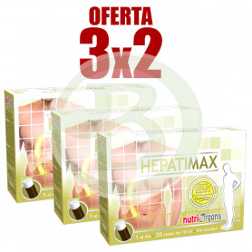Pack 3x2 Hepatimax 20 Viales Nutriorgans
