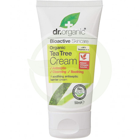 Crema Antiséptica De Arbol del Te 50Ml. Dr. Organic