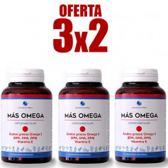 Pack 3x2 Mas Omega Punto Rojo 180 Perlas Mahen