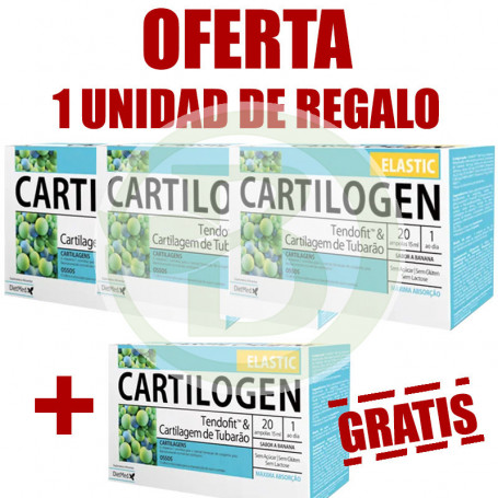 Pack 4x3 Cartilogen Elastic 20 Ampollas Dietmed