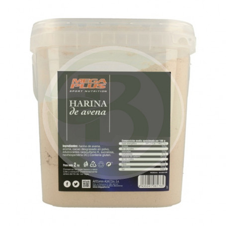 Harina De Avena Natural 2Kg. Megaplus