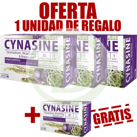 Pack 4x3 Cynasine Depur Plus 30 Ampollas Dietmed