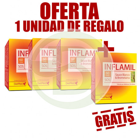 Pack 4x3 Inflamil 60 Comprimidos Dietmed