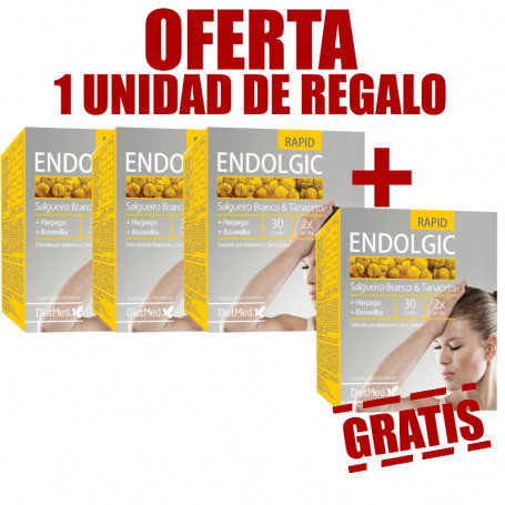 Pack 4x3 Endolgic 30 Comprimidos Dietmed