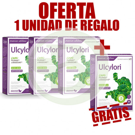 Pack 4x3 Ulcylori 30 Cápsulas Dietmed