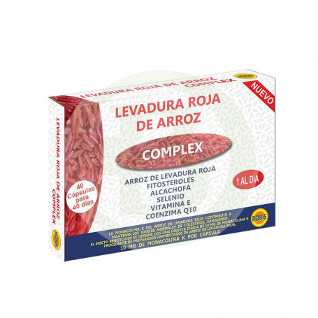 Levadura Roja De Arroz Complex 40 Cápsulas Robis