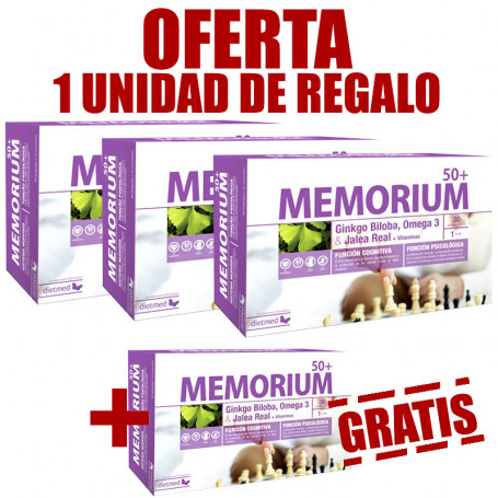 Pack 4x3 Memorium 50+ 30 Ampollas Dietmed