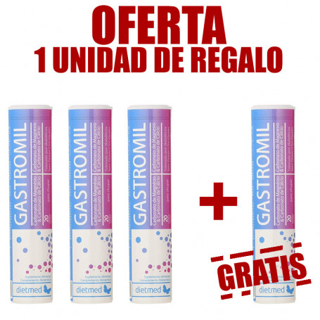 Pack 4x3 Gastromil 20 Pastillas Dietmed