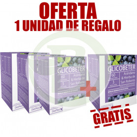 Pack 4x3 Glicobeter 60 Comprimidos Dietmed