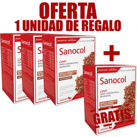 Pack 4x3 Sanocol 60 Comprimidos Dietmed