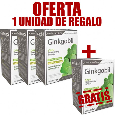 Pack 4x3 ginkgobil 60 Cápsulas Dietmed