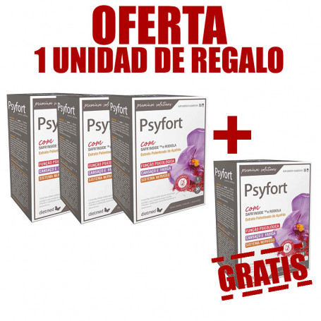 Pack 4x3 Psyfort 30 Cápsulas Dietmed