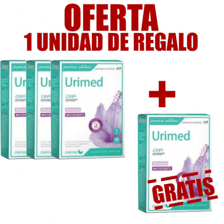 Pack 4x3 Urimed 30 Cápsulas Dietmed