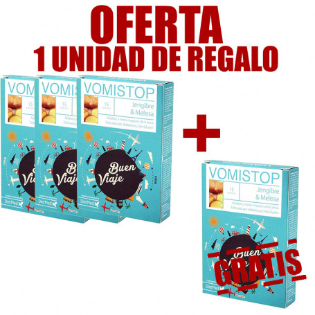 Pack 4x3 Vomistop 15 Cápsulas Dietmed