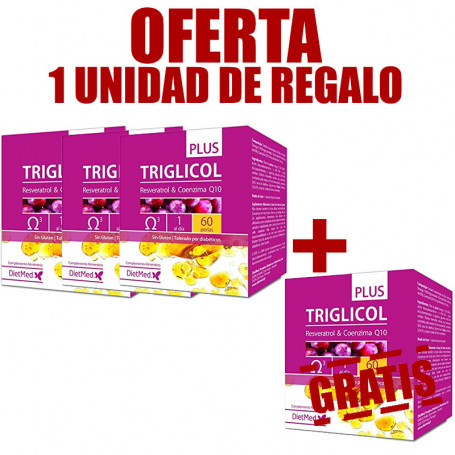 Pack 4x3 Triglicol Plus 60 Perlas Dietmed