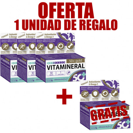 Pack 4x3 Vitamineral 50 Gold Dietmed