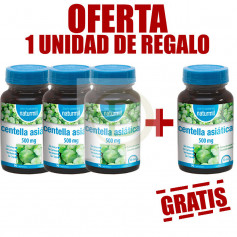 Pack 4x3 Centella Asiática 90 Comprimidos Naturmil