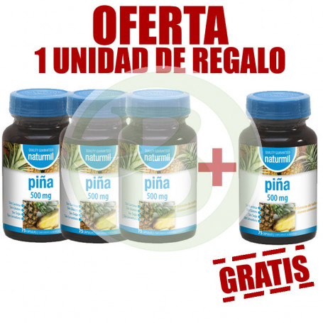 Pack 4x3 Piña 75 Cápsulas Naturmil